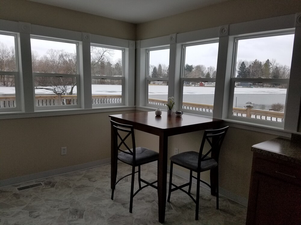 Beautiful house on Palmer Lake in Colon, MI, one block from downtown in
