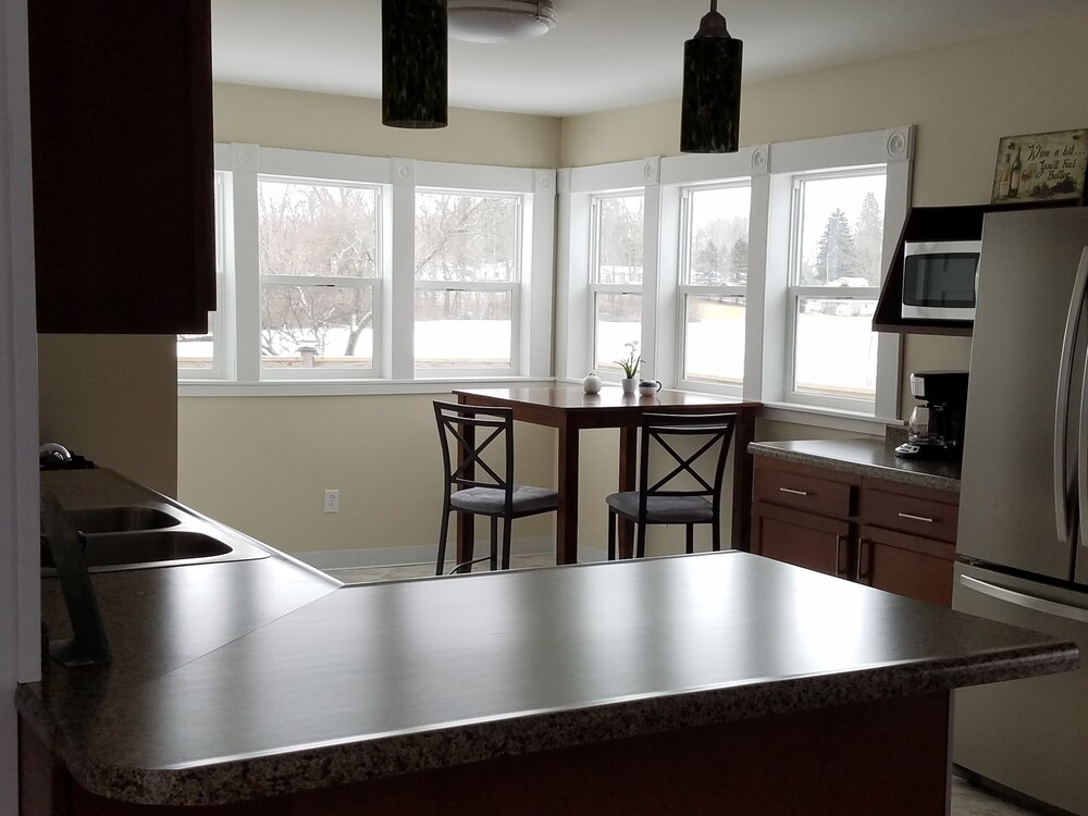 Beautiful house on Palmer Lake in Colon, MI, one block from downtown in