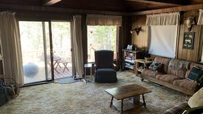 TV, DVD player, toys, stereo