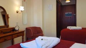 Desk, iron/ironing board, free WiFi, linens