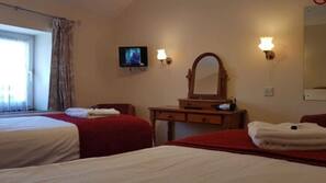 Desk, iron/ironing board, free WiFi, linens