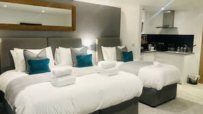Blackout drapes, soundproofing, iron/ironing board, free WiFi