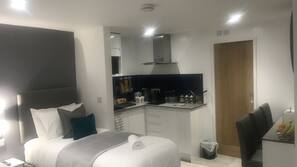 Blackout drapes, soundproofing, iron/ironing board, free WiFi