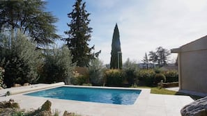 A heated pool