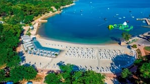 Beach nearby, sun loungers