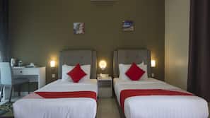 Bureau, chambres insonorisées, Wi-Fi gratuit, draps fournis