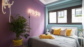 Premium bedding, down comforters, pillowtop beds, in-room safe