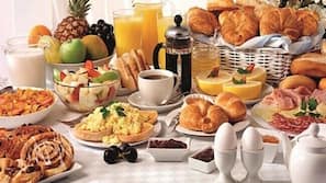 Café da manhã continental todos os dias (USD 5 por pessoa)