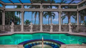 A heated pool