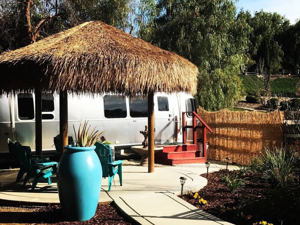 Temecula Wine Country Airstream Dream Private Tropical Patio