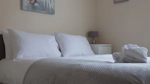 Premium bedding, free WiFi, linens