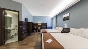 In-room safe, desk, blackout curtains, soundproofing