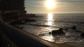 Na praia