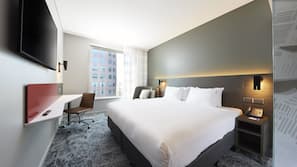Premium bedding, pillow top beds, in-room safe, desk