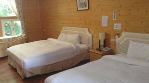 Desk, blackout drapes, rollaway beds, free WiFi
