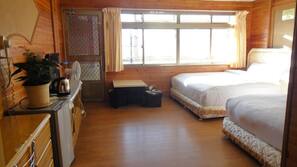Desk, blackout drapes, rollaway beds, free WiFi