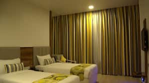 In-room safe, desk, laptop workspace, iron/ironing board