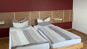 Blackout curtains, free WiFi, linens