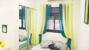 Laptop workspace, iron/ironing board, free cots/infant beds, free WiFi