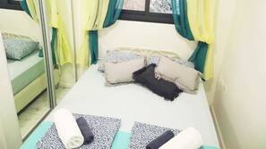Laptop workspace, iron/ironing board, free cots/infant beds, free WiFi