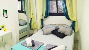 Laptop workspace, iron/ironing board, free cots/infant beds, free WiFi