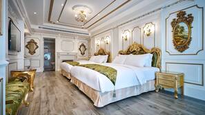 Premium bedding, down duvet, pillow top beds, individually decorated