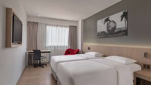 In-room safe, desk, laptop workspace, iron/ironing board