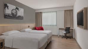 In-room safe, desk, laptop workspace, iron/ironing board