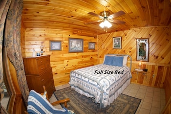 Timber Frame Log Cabin With Hot Tub Located On Nc Stocked Trout