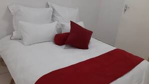 Individually furnished, iron/ironing board, bed sheets