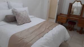 Individually furnished, iron/ironing board, bed sheets