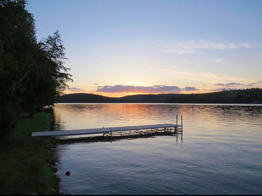 Waterfront 4 Season Cabin on Lake Colby in Saranac Lake furnished in ADK Decor