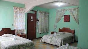 4 bedrooms, blackout drapes, iron/ironing board, free WiFi
