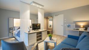 Minibar, mørklægningsgardiner, gratis baby-/barnesenge, gratis Wi-Fi