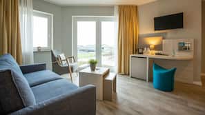 Minibar, mørklægningsgardiner, gratis baby-/barnesenge, gratis Wi-Fi