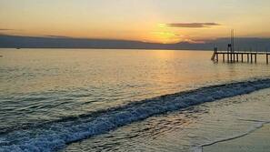 Private beach nearby, sun loungers, beach umbrellas