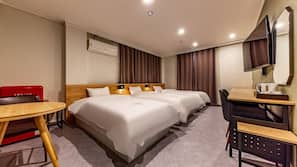 Premium bedding, desk, free WiFi