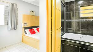 Desk, iron/ironing board, free WiFi, linens
