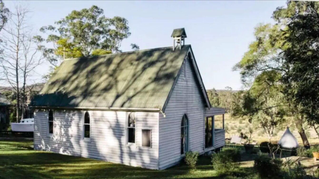 1880s Church by the Colo River - Hawkesbury in Lower Portland, Australia