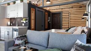 TV, fireplace, stereo