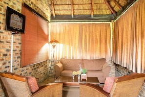 Chalet, Kitchen | Living area | 28-inch plasma TV with satellite channels, TV