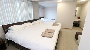 Blackout drapes, iron/ironing board, free WiFi, linens
