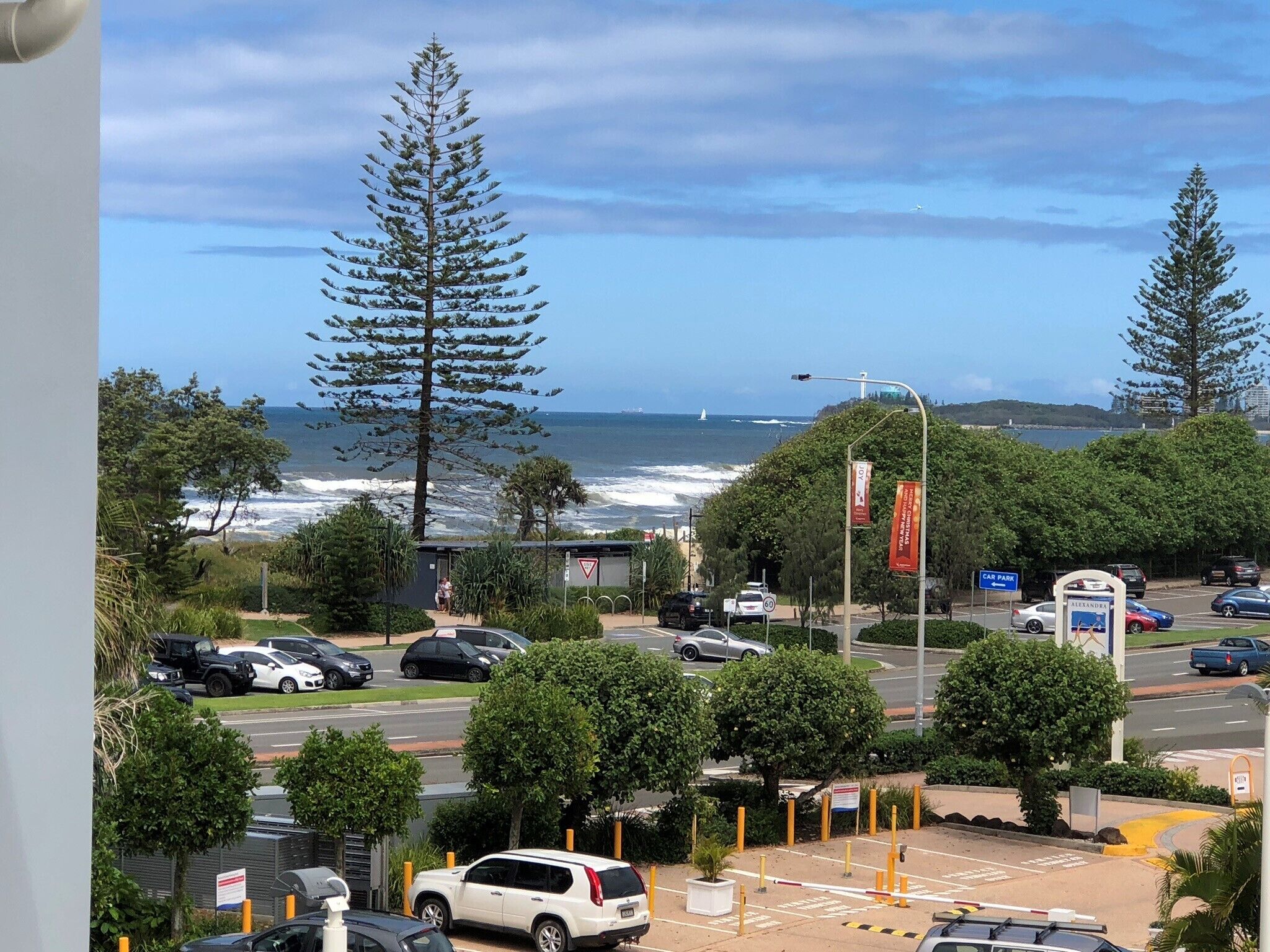 Opposite the Pristine Beach of Alex Headland