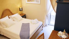 Premium bedding, down duvet, memory foam beds, in-room safe