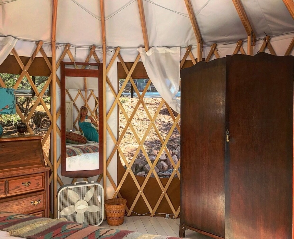 The YOGA YURTA (Very Civilized Glamping!) at SUNNY MELLOW ECO VILLA