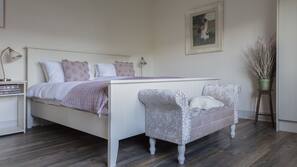 Premium bedding, down duvet, memory foam beds, individually decorated