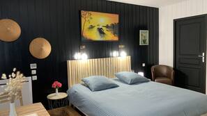 Premium bedding, individually decorated, individually furnished