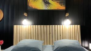 Premium bedding, individually decorated, individually furnished