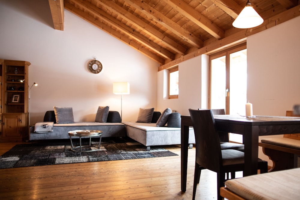 Spacious Apartment With a Stunning Mountain View in Guarda, Switzerland