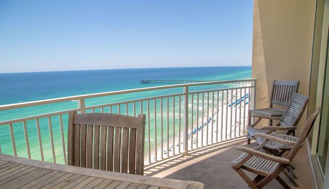 New Aqua Resort 2 Bed 2 Bath Lux Gulf Front Condo Located Near Pier Park In Panama City Fl Expedia